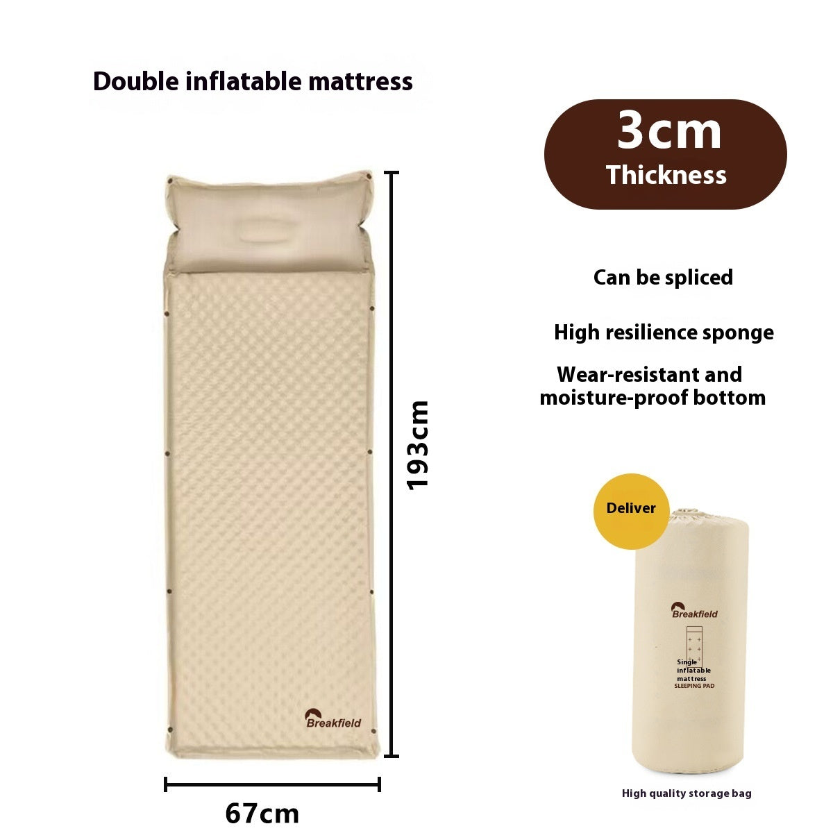 Holiday Camping Airbed - Outdoor Comfort
