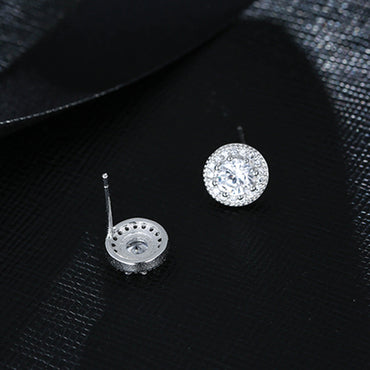 Diamond stud earrings