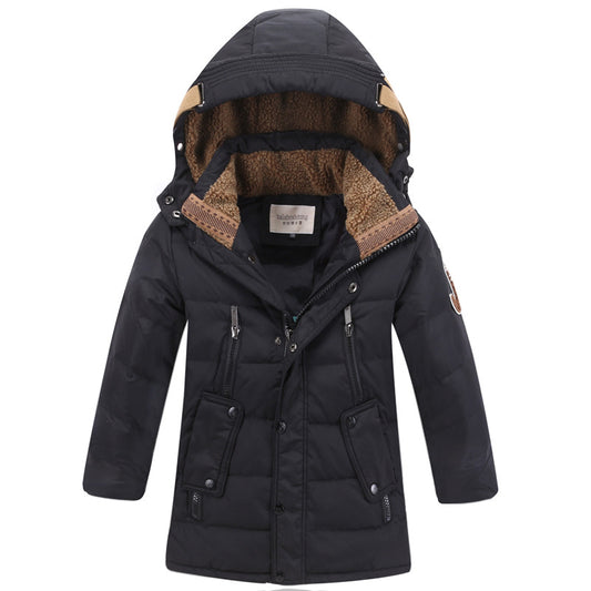 -30 degrés vestes d'hiver pour enfants en duvet de canard rembourré vêtements pour enfants grands garçons chaud hiver vers le bas manteau épaississement vêtements d'extérieur