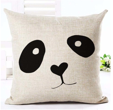 Letter black and white home pillowcase