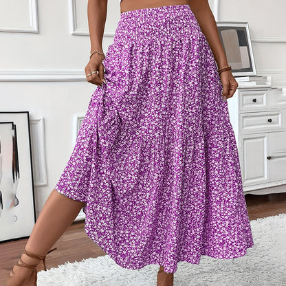 Professional Elegant Suede Fringe Rivet Short Skirt - Polyester Elastane (90%/10%, Brown, S-XL)