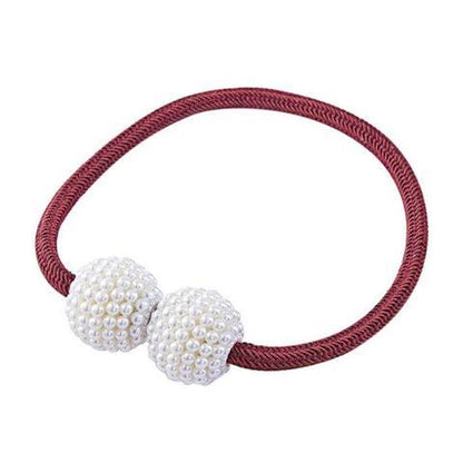 Magnetisk Gardin Tiebacks Pearl Beads