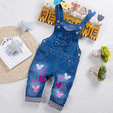 Jeans à bretelles pour enfants pour garçons et filles