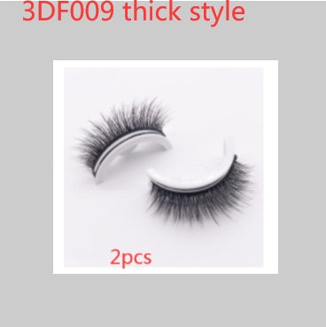 Återanvändbara 3D Mink Lashes naturliga falska ögonfransar Självhäftande falska limmar fria lass Makeup ögonfrans Extens Silk ögonfransar