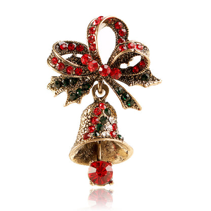 Creative holiday brooch bell brooch