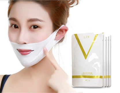 4D Double V Face Hanging Ear Face Paste Hydrogel Mask Lifting Firming Thin Masseter Double Chin Mask