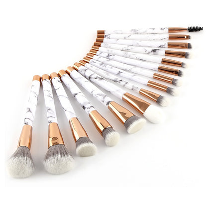 11 ensembles de pinceaux de maquillage en marbre avec pinceau de maquillage, kit de maquillage de beauté, 11 ensembles de pinceaux de maquillage