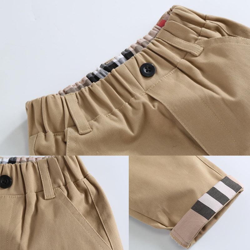 Boys' casual cotton trousers