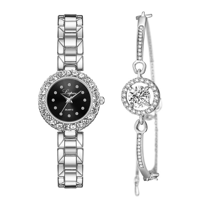 Montres-ensemble Bracelet horloge Bracelet montre-Bracelet Quartz femmes mode dames marque de luxe