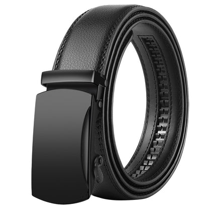 Men's Korean Style Leather Belt Automatic Buckle - Global Fashion