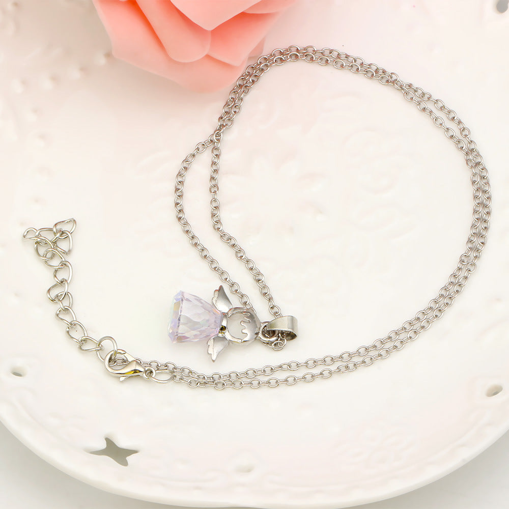 Crystal Little Angel Women's Necklace