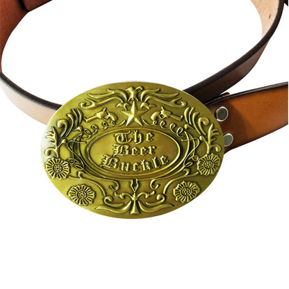 Beer Belt Buckle Metal Belt Head