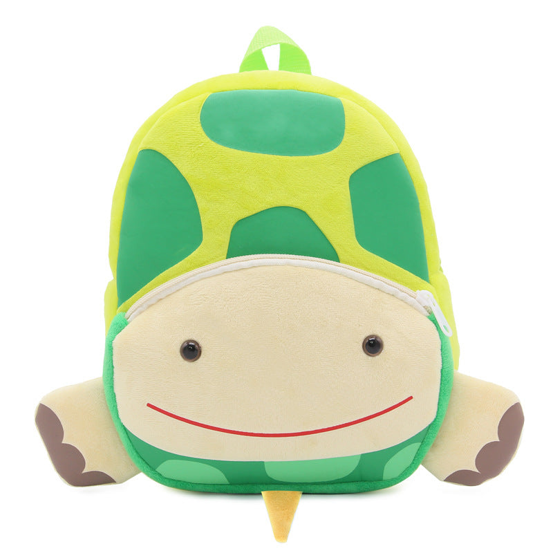 Cute Zoo Children's Schoolbag Backpack Plush Animal Turtle