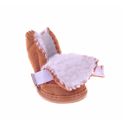 Promotion lamb footprints VIP small dogs warm shoes shoes Bichon puppy pet snow boots shoes