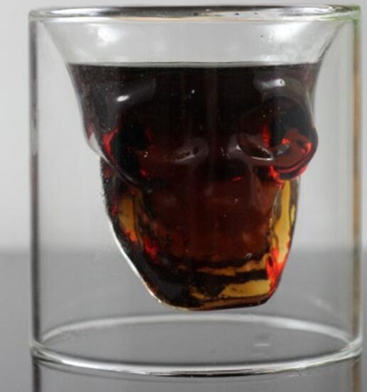 Kreativ kristall skall mugg - glas dubbel - glas skall - glas - glas - skall - skall - glas