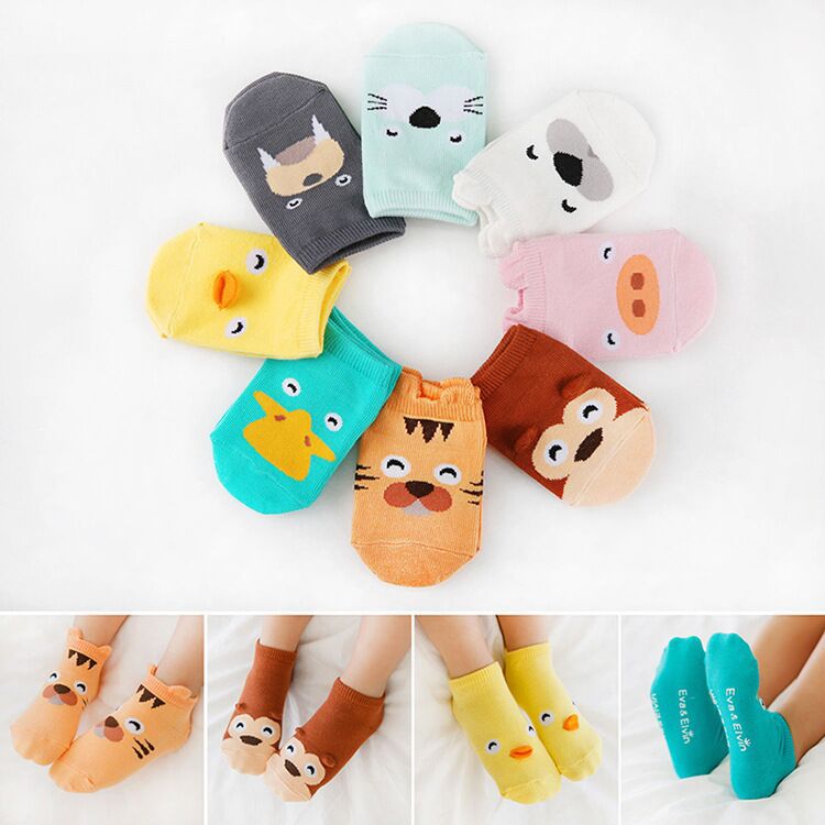 Cartoon children animal party boat socks