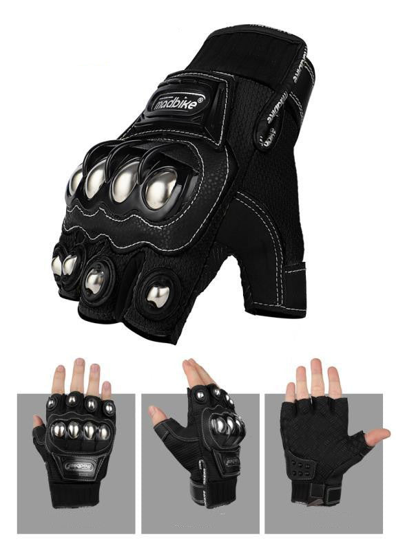 Gants Madbike Gants de moto demi-doigts