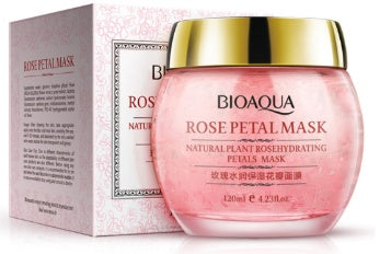 Masque aux pétales de rose, soins de la peau, masque de sommeil