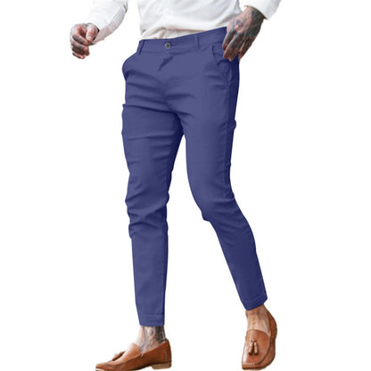 Men's Twill Cotton Stretch Fashion Slim Pencil