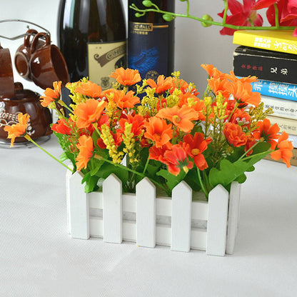 Holiday Entertainment: Porch Decoration Flowers And Green Plants Ornaments