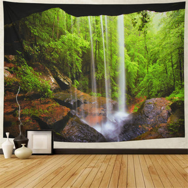 Grande tapisserie belle forêt naturelle grande tenture murale Hippie tenture murale bohème tapisseries murales Mandala décor d'art mural