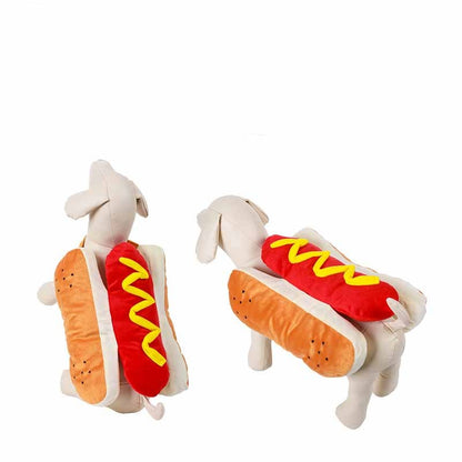 Rolig Halloween kostumer för hundar Valp Husdjur kläder Hot Dog Design hund kläder Husdjur Apparel kläder upp katt part kostym e Sut