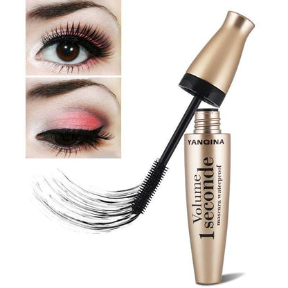 Mascara tube doré