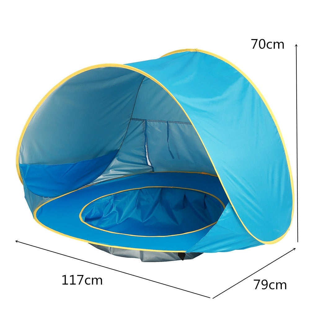 Tente de plage pour bébé, Camping en plein air pour enfants, facile à plier, imperméable, auvent solaire, protection UV