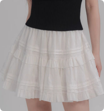 Professional Color Elastic Waist Cake Skirt - Japanese Half Body Design (Comfortable Fit, Authentic Style, Versatile Occasions)