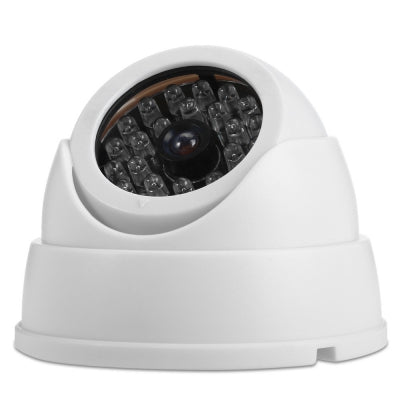 Realistic Dummy Surveillance Security Fisheye Camera with Flashing LED Light