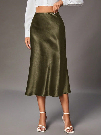 High-Grade Small Artificial Silk European And American Skirt