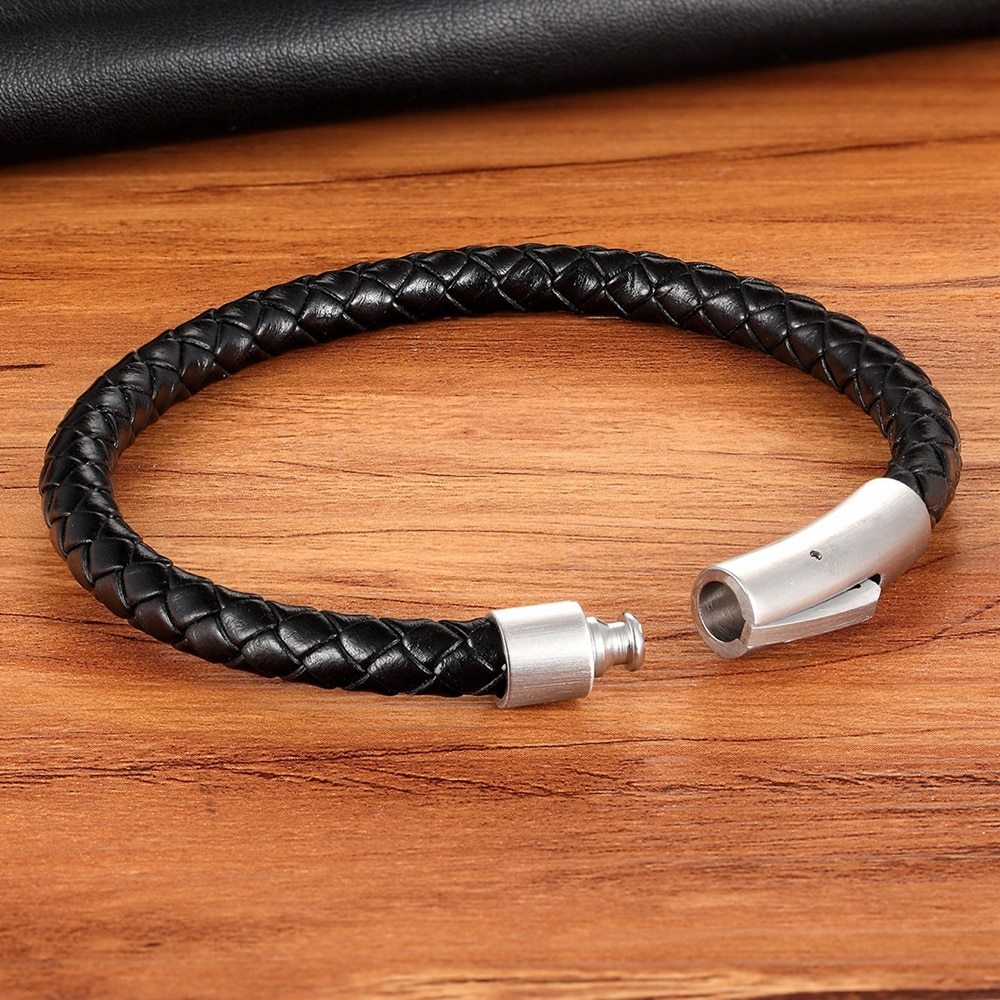 Herr för kvinnor Armband Svarta rostfria smycken Gåvor 
