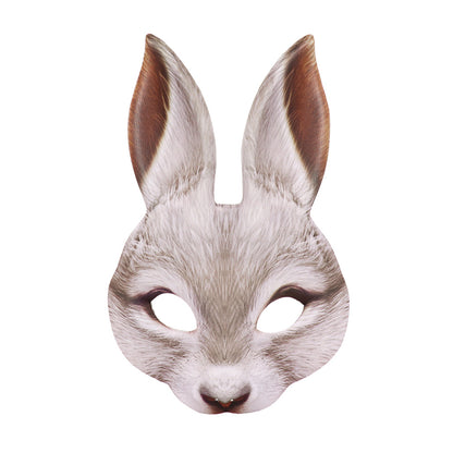 Carnival Party Masquerade EVA Half Face Rabbit Animal Mask