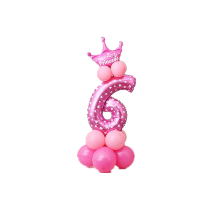 Birthday party aluminum balloon