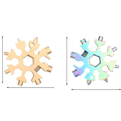 Clé à Six angles créative en forme de flocon de neige, Gadget Portable d'entretien de vélo