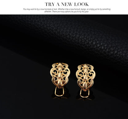 Wild Style Alloy Necklace Earrings - Trendy Accessories