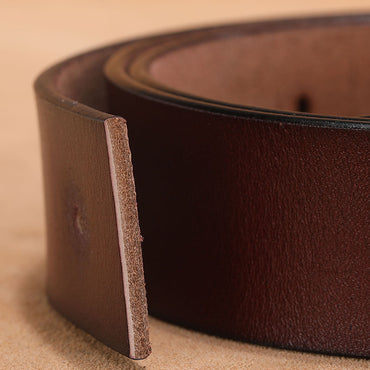 Men's Retro Smooth Genuine Leather Letter V Belt - Vintage Distinction