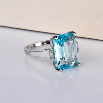 Kuololit Paraiba ädelstensringar för kvinnor