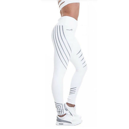 Pantalon de yoga sport réfléchissant