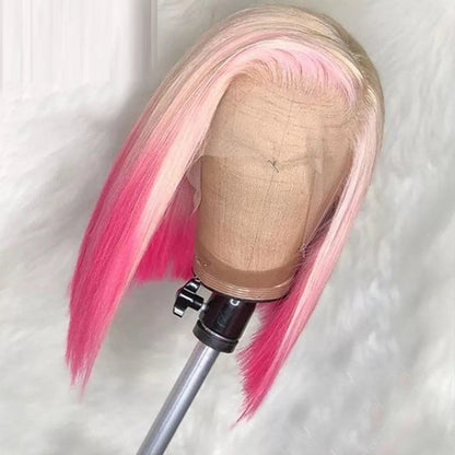 Gradient Front Lace Halvmaskintillverkad Högkvalitativ Äkta Hår