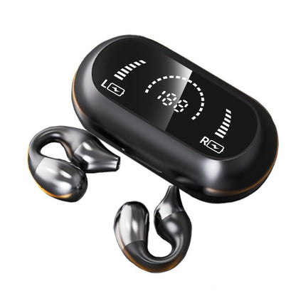 Öronklämma Benledningshörlurar Bluetooth-kompatibla 5.2 HIFI Trådlösa Hörlurar Touch Handsfree Sport Brusreducerande Headset Med Mikrofon