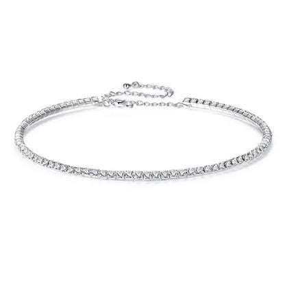 Halsband Short Choker halsband smycken for kvinnor Christmas Crystal Halsband Guld pläterade halsband Silver-pläterad