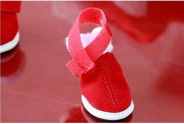 Pet christmas shoes