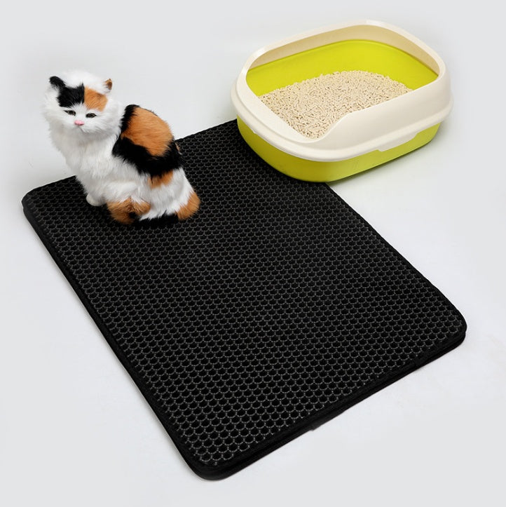 Pet Cat Litter Mat Husdjur leveranser EVA dubbel katt Litter matta