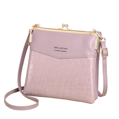 Lock Shoulder Bags Women Alligator Pattern Crossbody Phone Bag