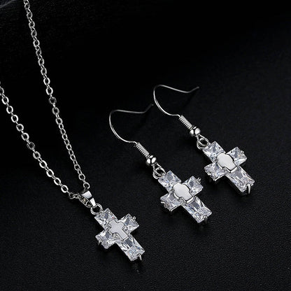Cross Ornament Set - Gold & Silver