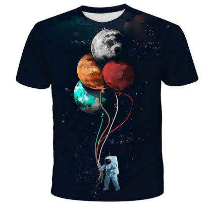 Digital Print Astronaut T-Shirt