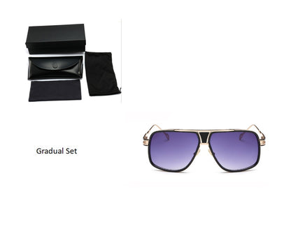 Solglasögon män varumärken Designer Sun glasögon kör Oculos De Sol Masculino Grandmaster Square Solglass