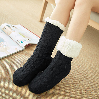 Casual Plus Velvet Mid-tube Ladies Snow Pantoufles Chaussettes de tapis