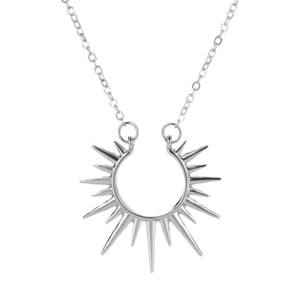 Sunflower Necklace Retro  Clavicle Chain Fashion Creative Jewelry Women